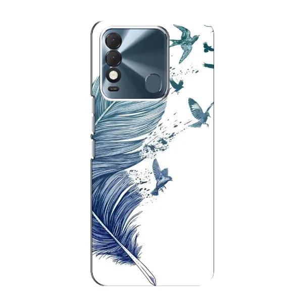 Чехол с принтом «Перышко» для TECNO Spark 8