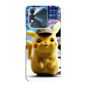 Чехол с Пикачу на TECNO Spark 8 (Пикачу в городе)