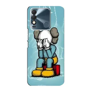 Чехлы для TECNO Spark 8 - Bearbrick Louis Vuitton (PREMIUMPrint) (Плач Bearbrick)