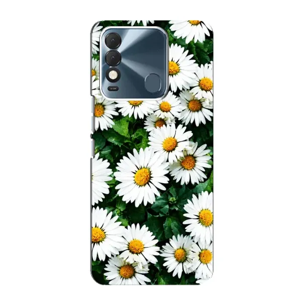 Чехол с принтом «Ромашки» для TECNO Spark 8