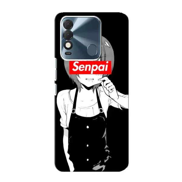 Чехол с принтом «Senpai» для TECNO Spark 8