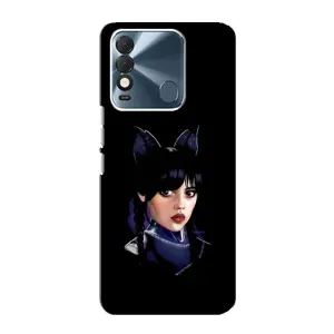 Чохли Венсдей на TECNO Spark 8 Уенсдей (AlphaPrint) (серйозна Венздей)