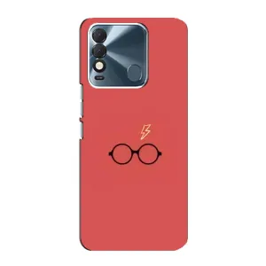 Чехлы с Гарри Поттером для TECNO Spark 8 (AlphaPrint) (шрам и очки)