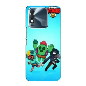 Чехлы Brawl Stars для TECNO Spark 8 (AlphaPrint) (Трио героев)