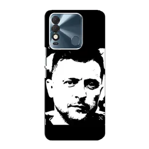 Чехол для TECNO Spark 8 (AlphaPrint - с принтом Зеленского) (Зеленский АРТ)
