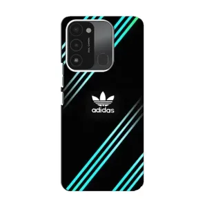 Чехлы Адидас для TECNO Spark 8C (AlphaPrint) (Адидас с полосами)
