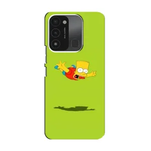 Чехол с Симпсонами для TECNO Spark 8C (VPrint) (Барт Симпсон)
