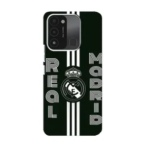 ФК Реал Мадрид чехлы для TECNO Spark 8C (AlphaPrint) (черно белый Реал)