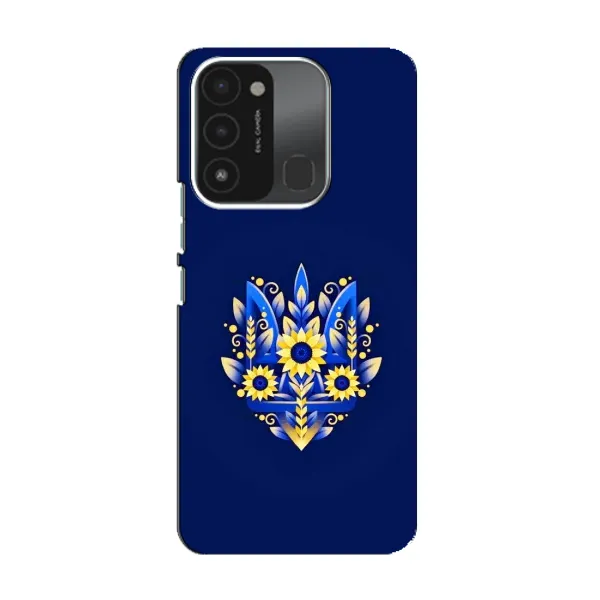 Чехол с принтом «Цветочный Герб» для TECNO Spark 8C Чехол с принтом «Цветочный Герб» для TECNO Spark 8C