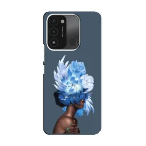 Чехлы (ART) Цветы на TECNO Spark 8C (VPrint) (Цветы на голове)