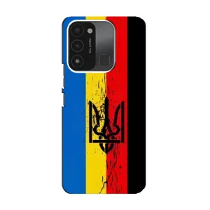 Украинские Чехлы для TECNO Spark 8C с картинкой УПА (AlphaPrint) (Флаг УПА)