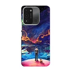 Космические Чехлы для Техно Спарк 8с (VPrint) (Галактический вид)