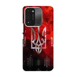 Украинские Чехлы для TECNO Spark 8C с картинкой УПА (AlphaPrint) (ГЕРБ УПА)