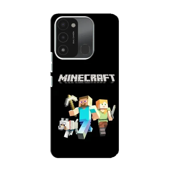 Чехол с принтом «герои Minecraft» для TECNO Spark 8C Чехол с принтом «герои Minecraft» для TECNO Spark 8C