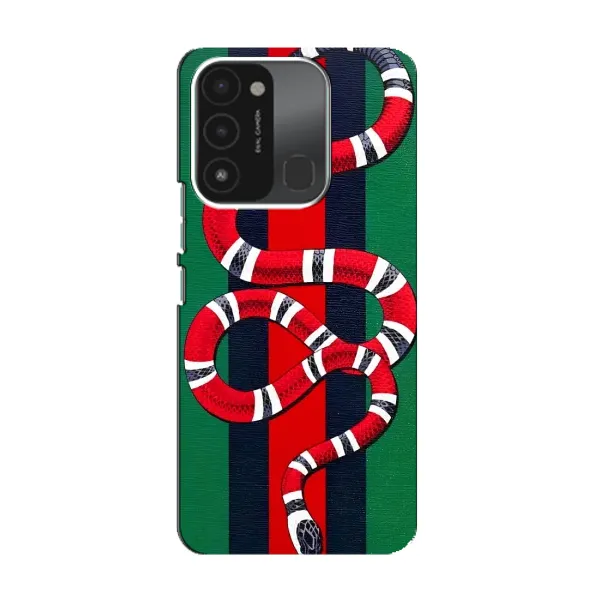 Чехол с принтом «Gucci змия» для TECNO Spark 8C Чехол с принтом «Gucci змия» для TECNO Spark 8C