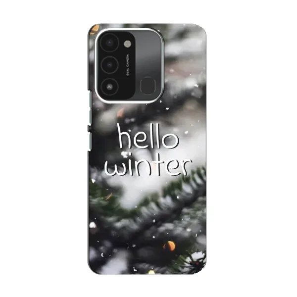 Чохол з принтом «Hello winter» для TECNO Spark 8C