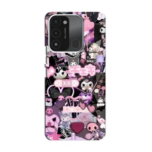 Чехол с кроликом Куроми на TECNO Spark 8C (Коллаж Куроми)