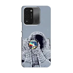 Чехол NASA для TECNO Spark 8C (AlphaPrint) (Космонавт фото)