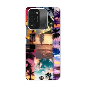 Силиконовый чехол с КАРТИНКАМИ лето для TECNO Spark 8C (AlphaPrint) (Летний отпуск)
