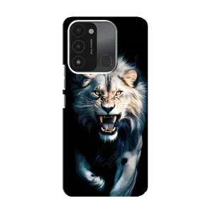 Чехол с картинкой «Хищники» для TECNO Spark 8C (Лев в темноте)