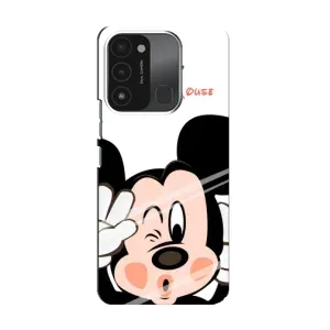 Эксклюзивный чехол для TECNO Spark 8C (AlphaPrint - Мультяшные) (Маус Микки)