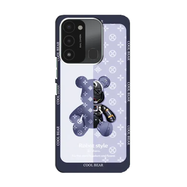 Чохол з принтом «Медведик LV» для TECNO Spark 8C