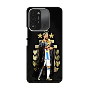 Чехлы для TECNO Spark 8C (Leo чемпион) (AlphaPrint) (Месси Король)