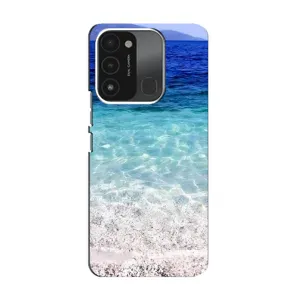 Силиконовый чехол с КАРТИНКАМИ лето для TECNO Spark 8C (AlphaPrint) (Море)
