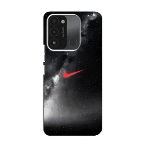 Чехол для TECNO Spark 8C - с принтом Найк (AlphaPrint) (Найк красный)