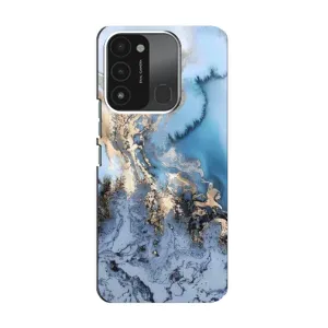 Мраморный чехол на TECNO Spark 8C (VPrint) (Нежный мрамор)