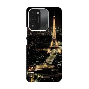 Чехол Эйфелева Башня для TECNO Spark 8C - (AlphaPrint) (Ночной Париж)