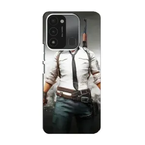 Чехол PUBG для Техно Спарк 8с (AlphaPrint) (Пабг мен)