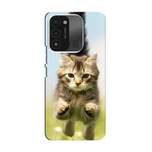 Чехлы с Котиками для TECNO Spark 8C (VPrint) (Прыжок кота)