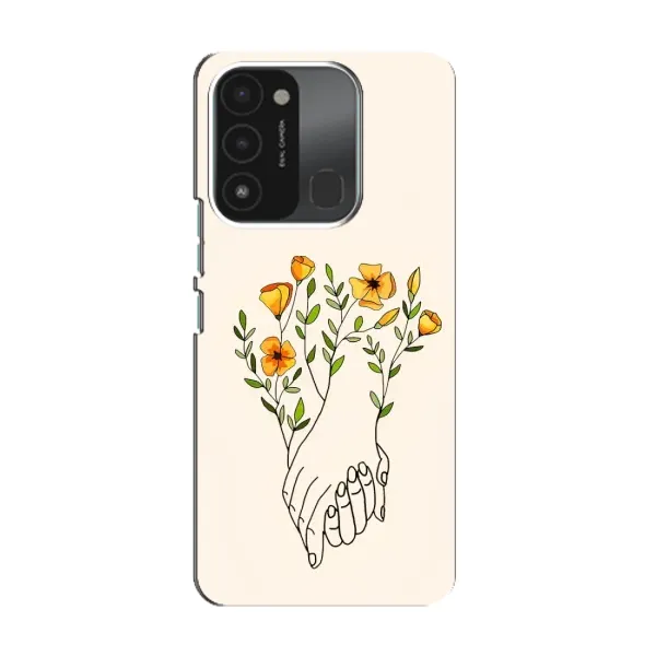 Чехол с принтом «Руки любви» для TECNO Spark 8C Чехол с принтом «Руки любви» для TECNO Spark 8C