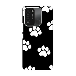 Чехлы с собаками для TECNO Spark 8C (VPrint) (Следы собаки)