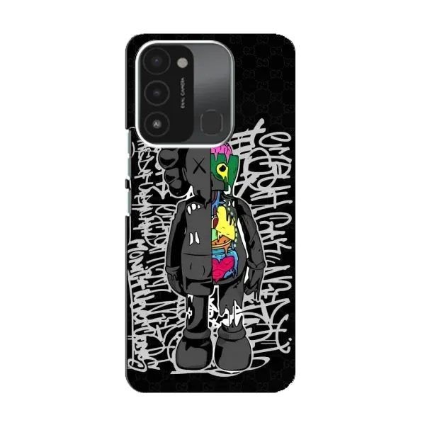 Чехол с принтом «Стиль Bearbrick» для TECNO Spark 8C