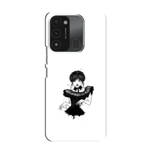 Чехлы Венсдей на TECNO Spark 8C Уэнсдей (AlphaPrint) (танец Уэнздей)