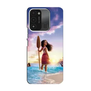 Чехол с мультфильмом Моана TECNO Spark 8C (Моана с веслом)