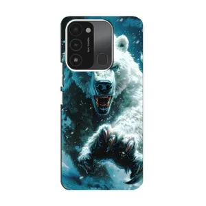 Чехол с картинкой «Хищники» для TECNO Spark 8C (Полярный медведь)