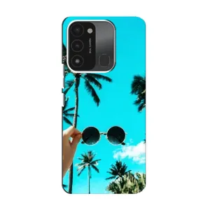 Силиконовый чехол с КАРТИНКАМИ лето для TECNO Spark 8C (AlphaPrint) (Взгляд лето)