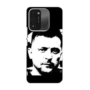 Чехол для TECNO Spark 8C (AlphaPrint - с принтом Зеленского) (Зеленский АРТ)