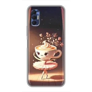 Чехол с мемом Тралалело тралала на TECNO Spark 8P (Балерина капучина)