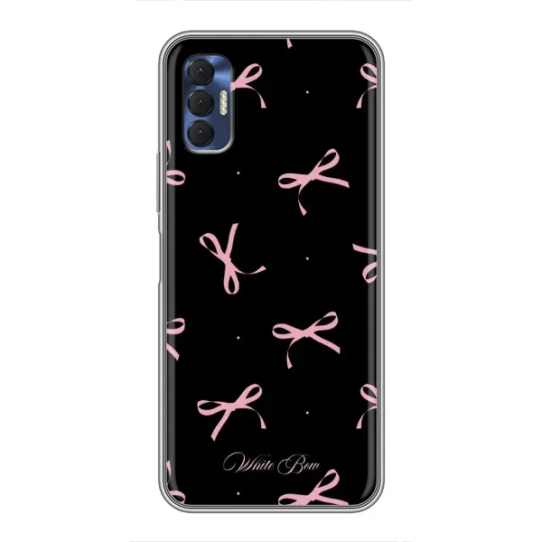 Чехол с принтом «Банты на черном» для TECNO Spark 8P