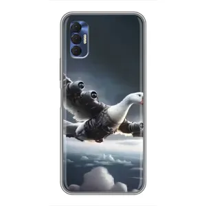 Чехол с мемом Тралалело тралала на TECNO Spark 8P (Бомбардини гусини)
