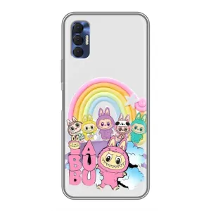 Чехол с Лабубу на TECNO Spark 8P (Фон Лабубу)