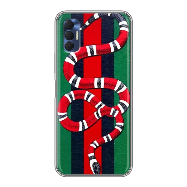 Чохол з принтом «Gucci змія» для TECNO Spark 8P