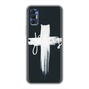 Чехол для TECNO Spark 8P (AlphaPrint) - (Христианские) (Иисус)