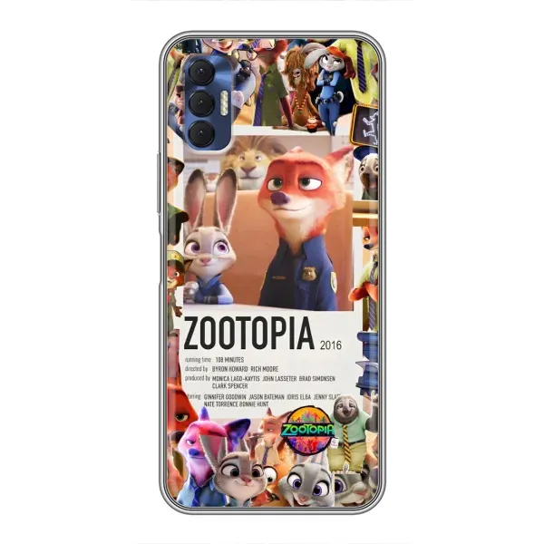 Чохол з принтом «Постер Зоотрополіс» для TECNO Spark 8P Чохол з принтом «Постер Зоотрополіс» для TECNO Spark 8P