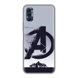 Чехлы с героями Марвел TECNO Spark 8P (VPrint) (Команда А)