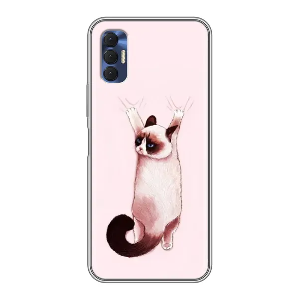 Чехол с принтом «Котик падает» для TECNO Spark 8P
